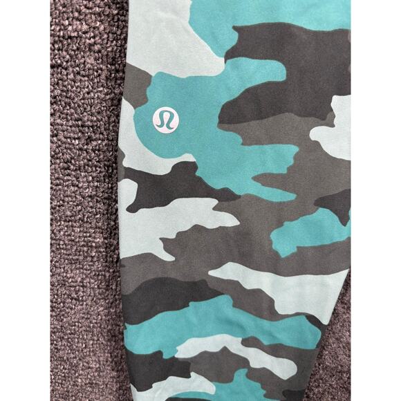 Lululemon Base Pace Leggings Women’s 12 Tight 25" High Rise LW5DROS Green Camo - Picture 3 of 7